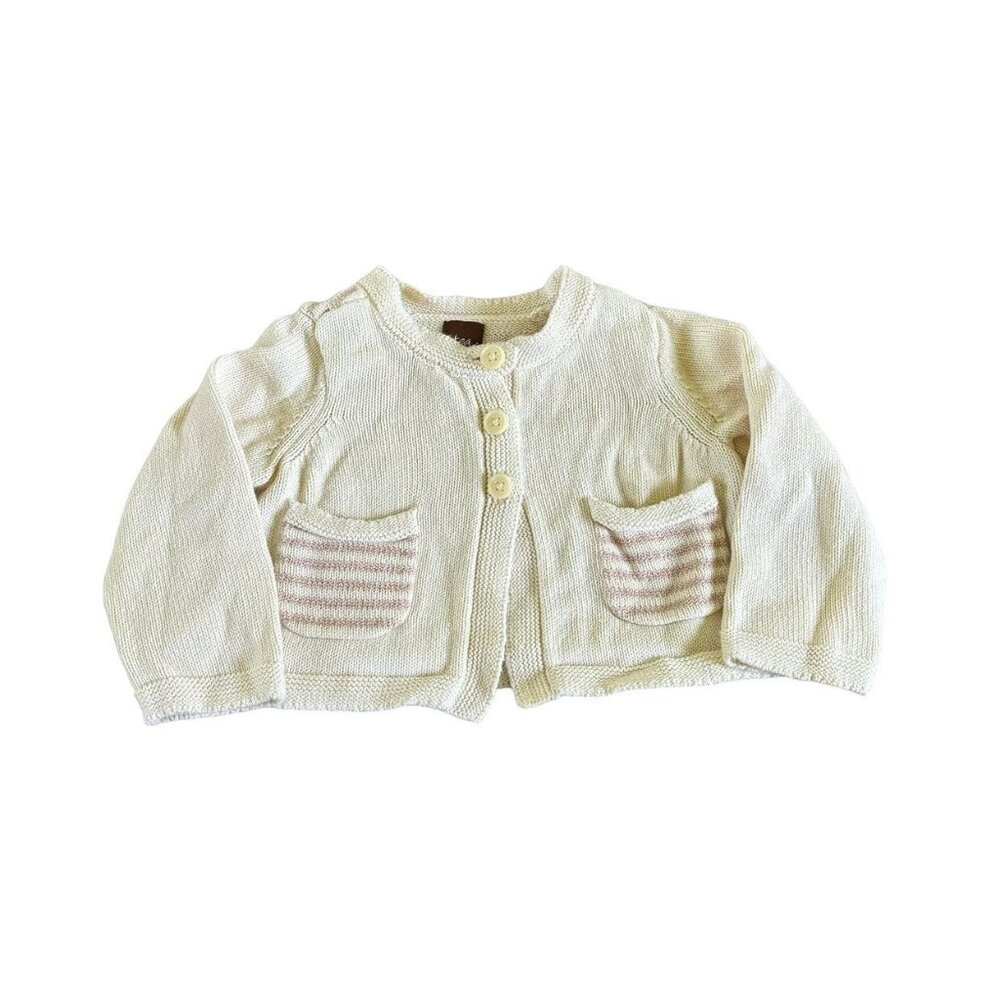 Tea Collection Metallic Stripe Cardigan Size 9-12M